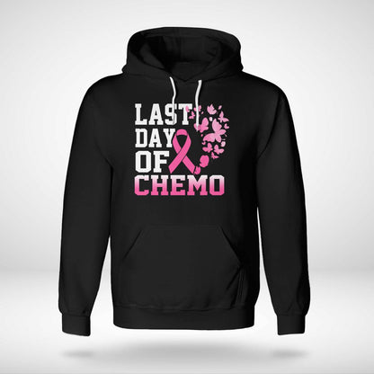 Womens Last Day Of Chemo Pink Breast Cancer Awareness Brc2344