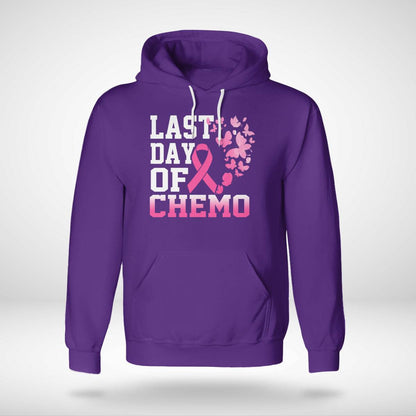 Womens Last Day Of Chemo Pink Breast Cancer Awareness Brc2344