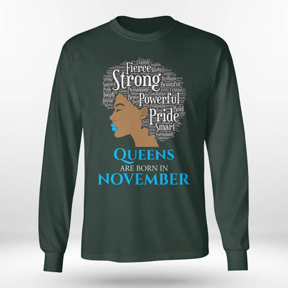 Queens Are Born In November Birthday Black Dab2345