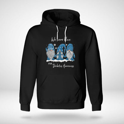 We Wear Blue For Diabetes Awareness Blue Gnome Dab2345