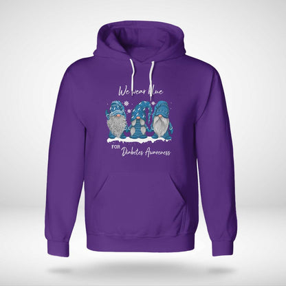 We Wear Blue For Diabetes Awareness Blue Gnome Dab2345