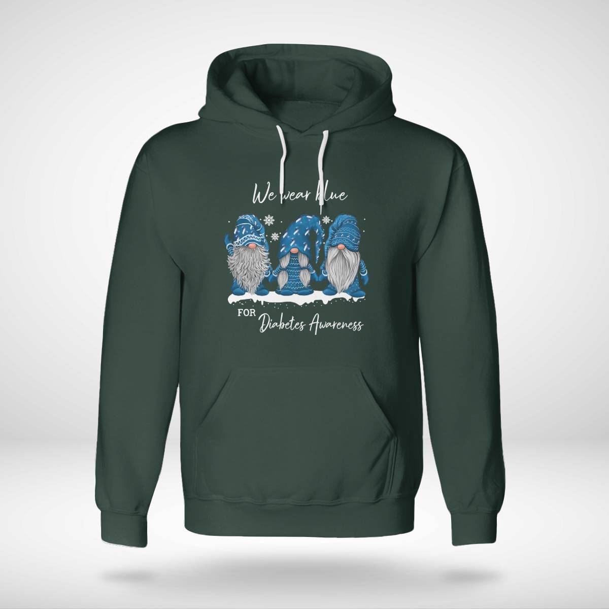 We Wear Blue For Diabetes Awareness Blue Gnome Dab2345