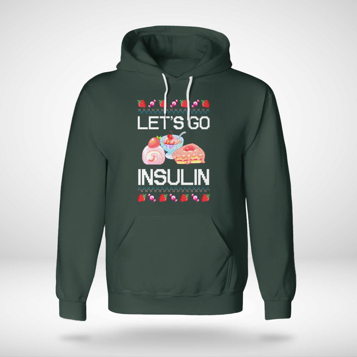 Diabetes Awareness Let's Go Insulin Ugly Christmas Dab2345