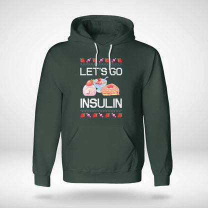Diabetes Awareness Let's Go Insulin Ugly Christmas Dab2345
