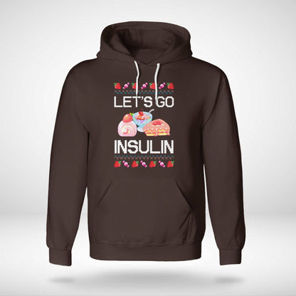 Diabetes Awareness Let's Go Insulin Ugly Christmas Dab2345