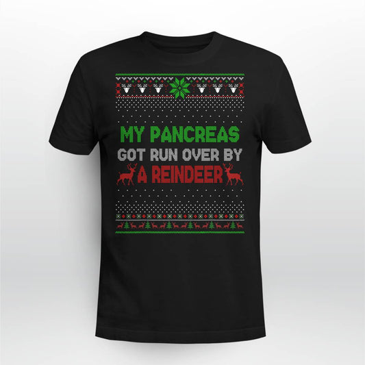 Christmas My Pancreas Got Run Over By Reindeer Dab2345