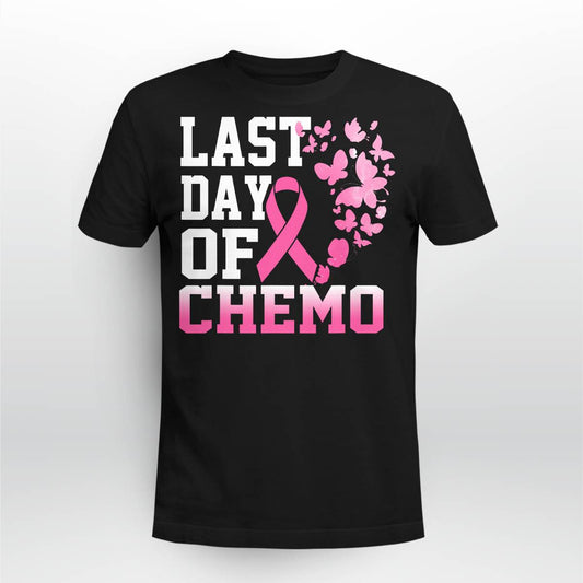 Womens Last Day Of Chemo Pink Breast Cancer Awareness Brc2344