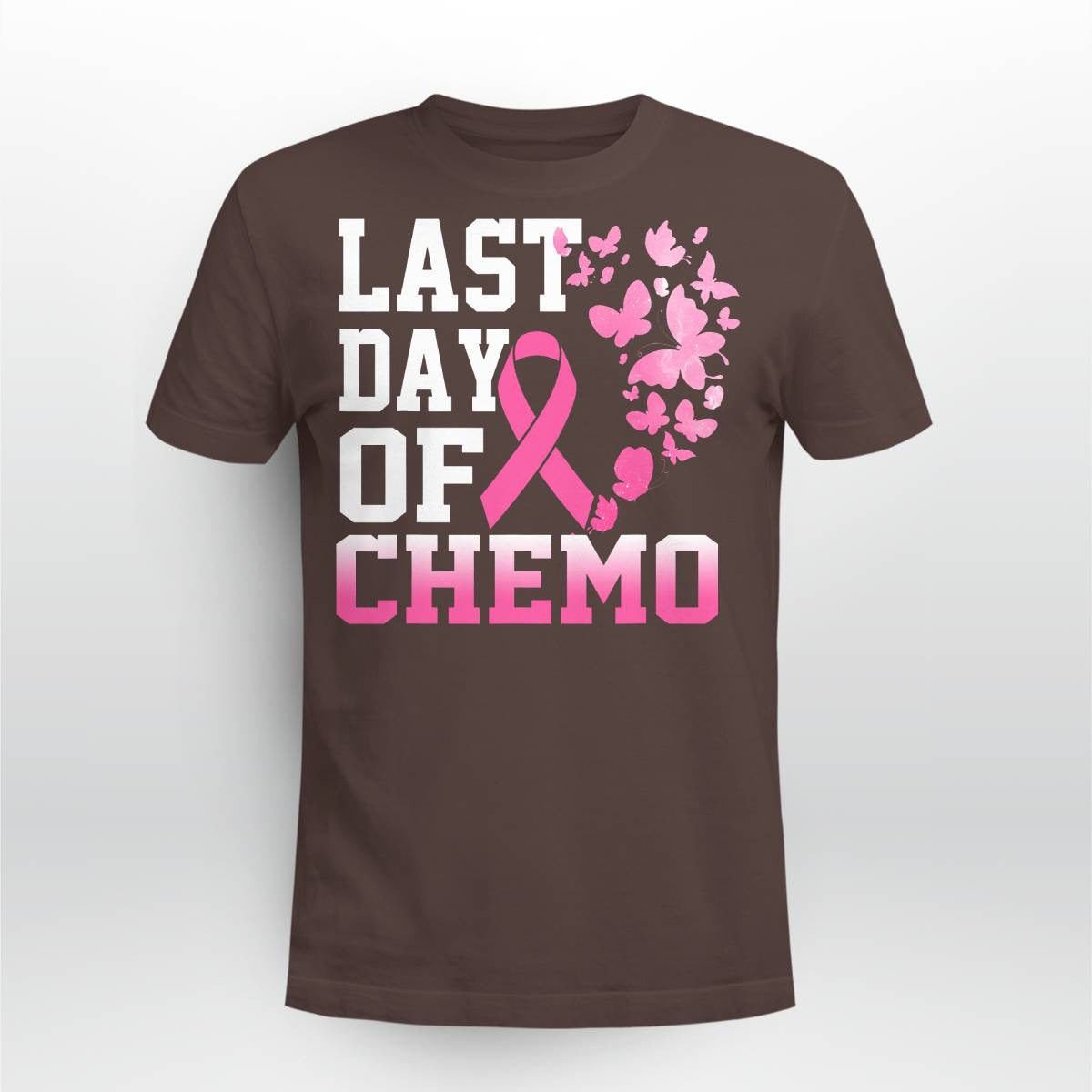Womens Last Day Of Chemo Pink Breast Cancer Awareness Brc2344