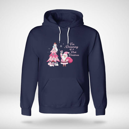 I Am Dreaming Of A Xmas with Pink Santa Christmas Brc2345