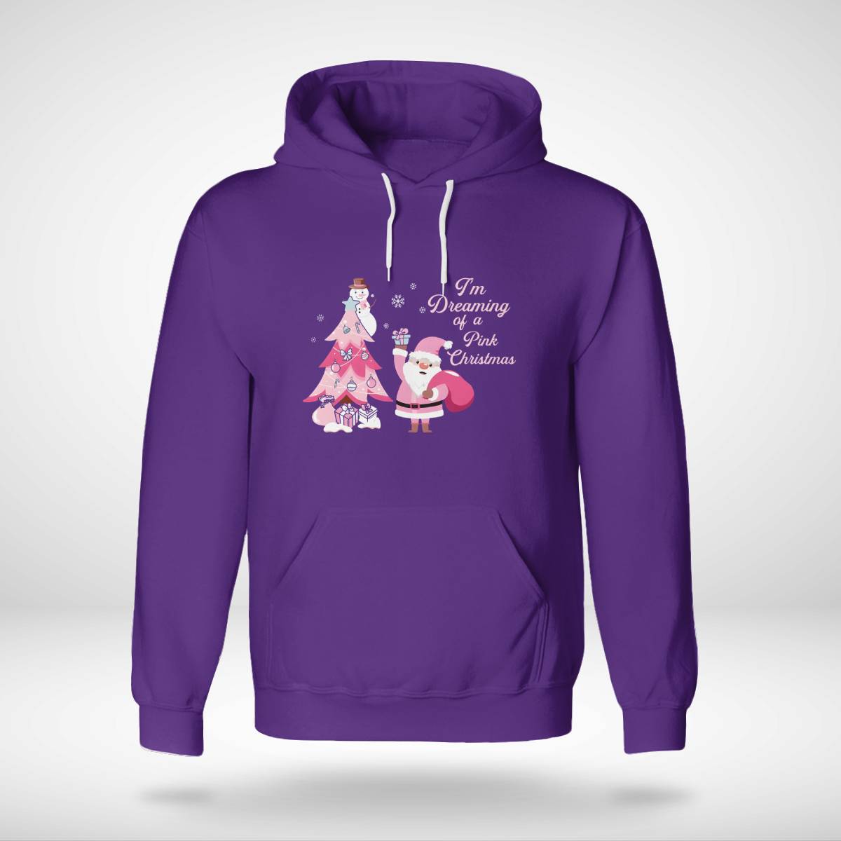 I Am Dreaming Of A Xmas with Pink Santa Christmas Brc2345