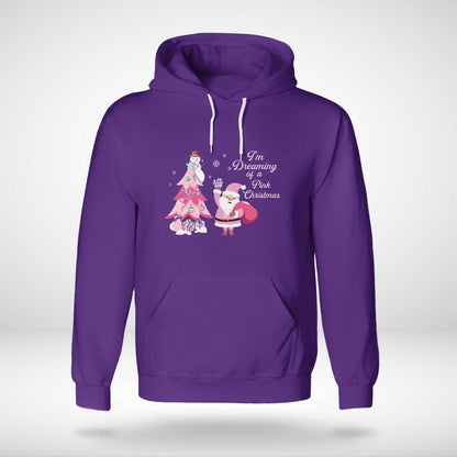 I Am Dreaming Of A Xmas with Pink Santa Christmas Brc2345