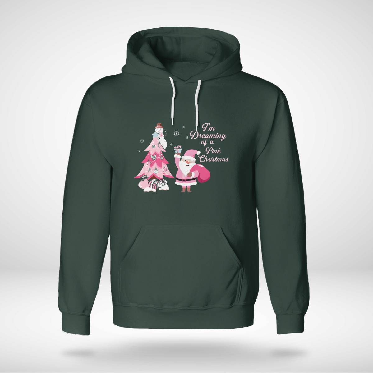 I Am Dreaming Of A Xmas with Pink Santa Christmas Brc2345