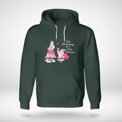 I Am Dreaming Of A Xmas with Pink Santa Christmas Brc2345