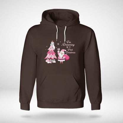 I Am Dreaming Of A Xmas with Pink Santa Christmas Brc2345