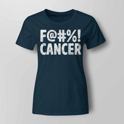 Fuck Cancer Breast Cancer Awareness Gift Distressed F@! Brc2344