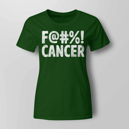 Fuck Cancer Breast Cancer Awareness Gift Distressed F@! Brc2344