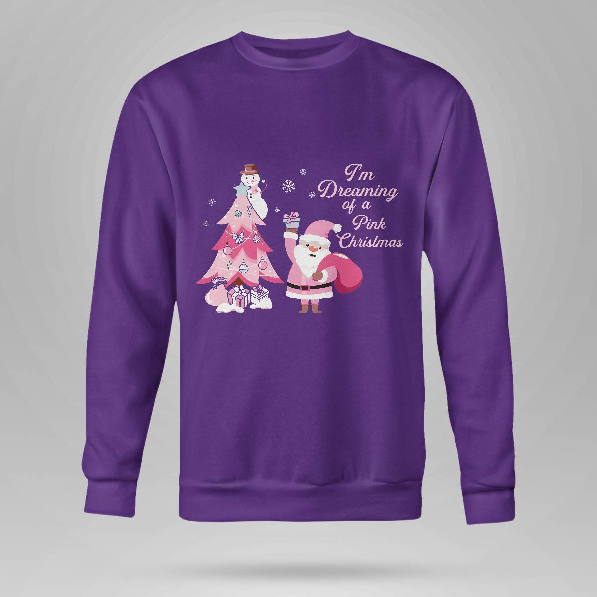 I Am Dreaming Of A Xmas with Pink Santa Christmas Brc2345