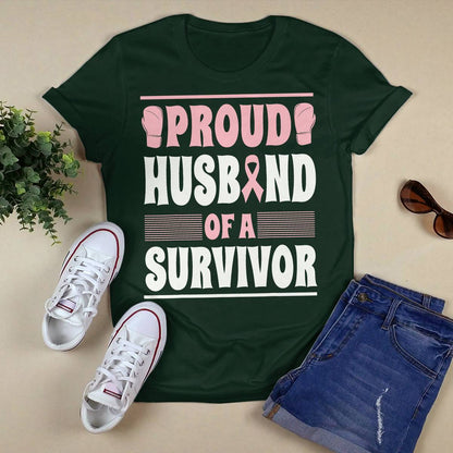 Proud Husband Of Survivor Breast Cancer Survivor Awareness Brc2344