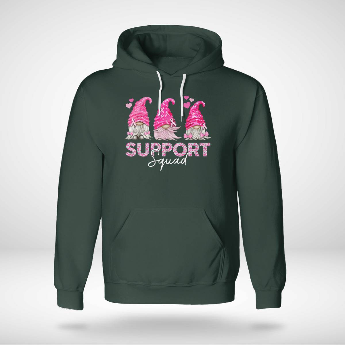 Funny Gnomies Support Squad Breast Cancer Awareness Month Brc2344