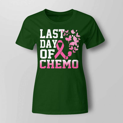 Womens Last Day Of Chemo Pink Breast Cancer Awareness Brc2344