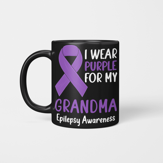 I Wear Purple For My Grandma Epilepsy Awareness 2323