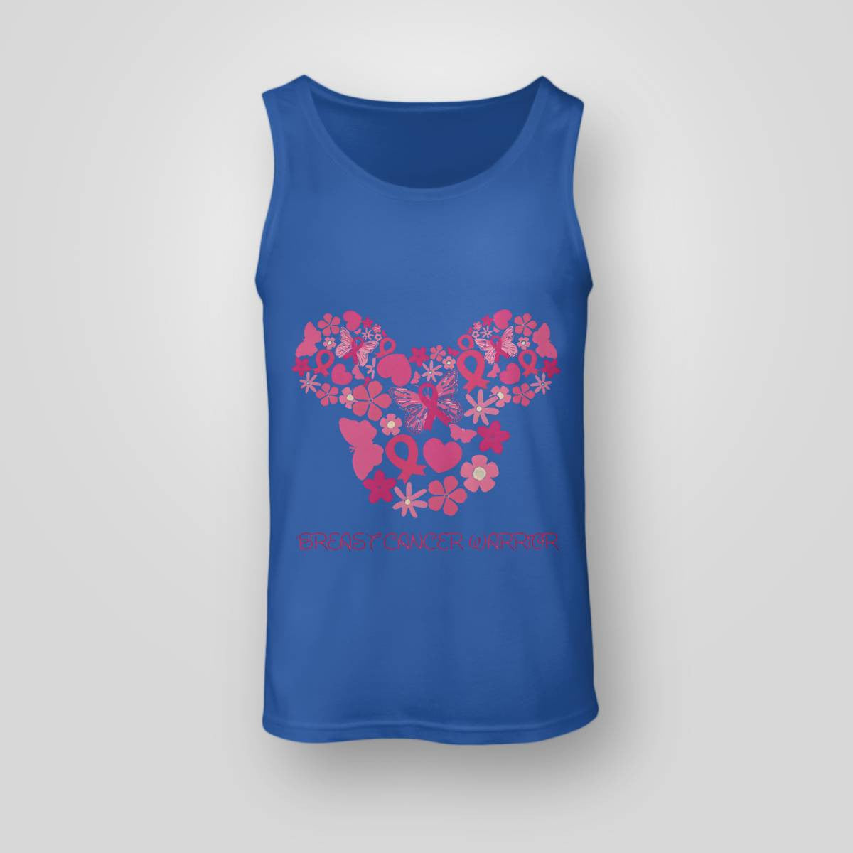 Breast Cancer Warrior Flowers And Butterfly Brc2345