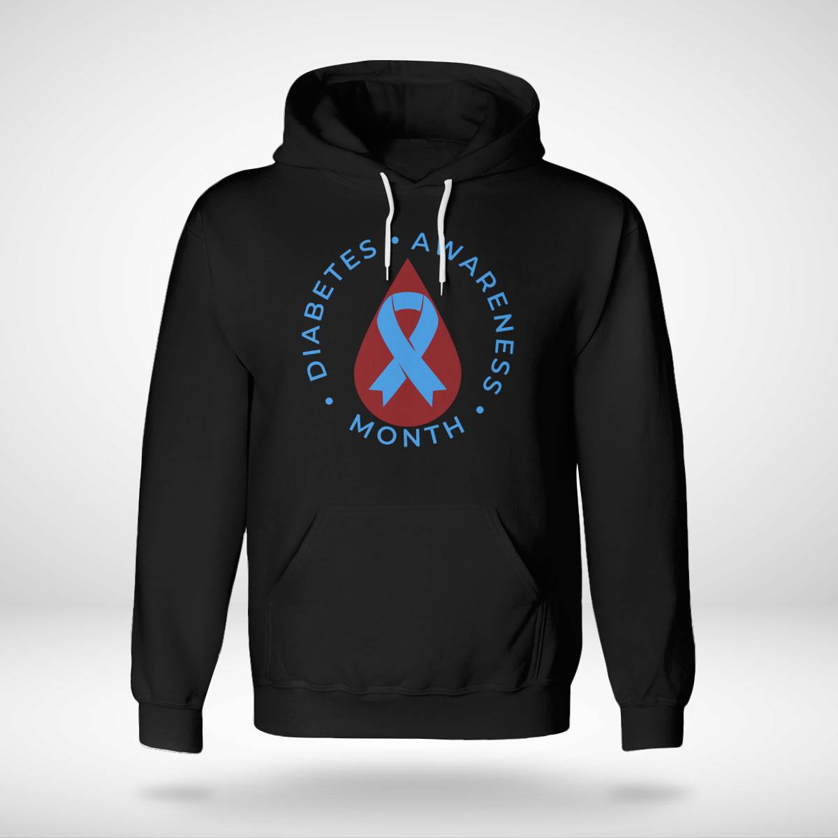 Diabetes Awareness Month Diabetic Blue Love Ribbon T1D T2D Dab2345