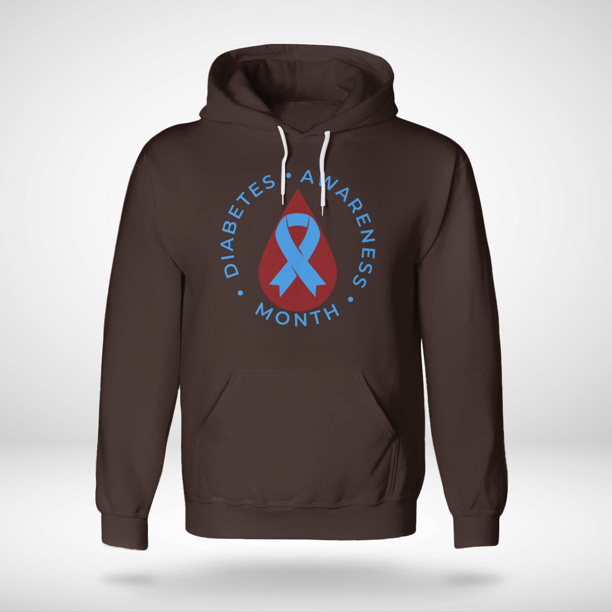 Diabetes Awareness Month Diabetic Blue Love Ribbon T1D T2D Dab2345