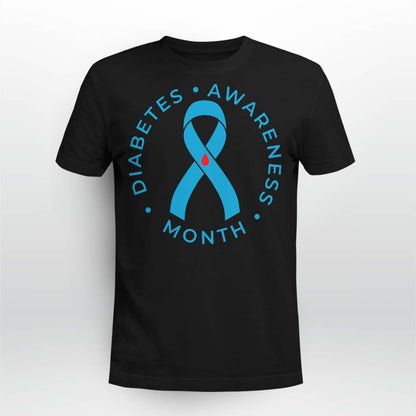 Diabetes Awareness Ribbon Type 1 One Two 2 T1D Dab2345
