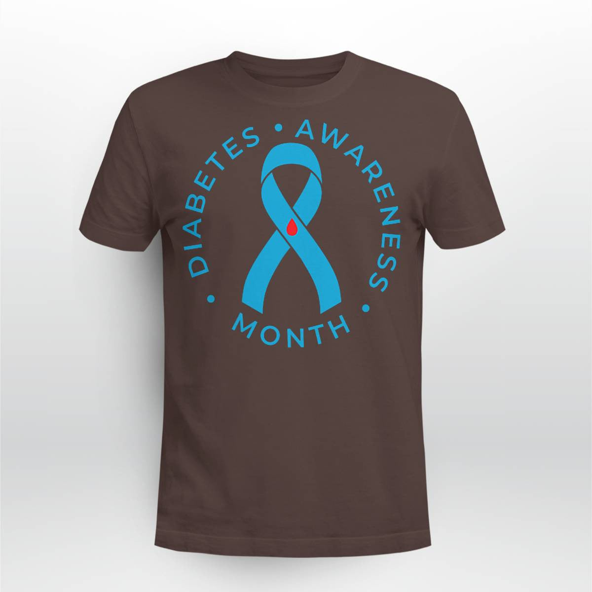 Diabetes Awareness Ribbon Type 1 One Two 2 T1D Dab2345