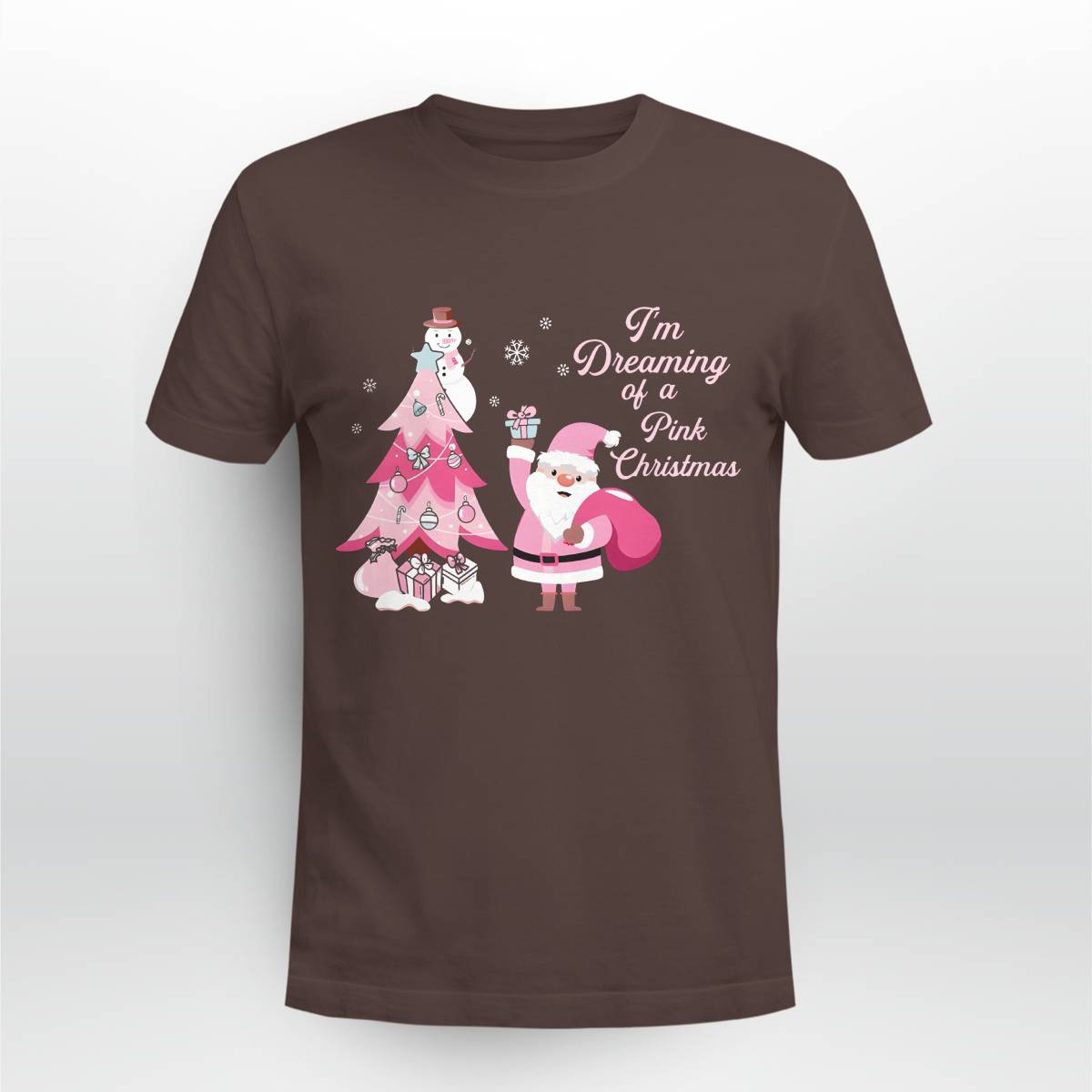 I Am Dreaming Of A Xmas with Pink Santa Christmas Brc2345