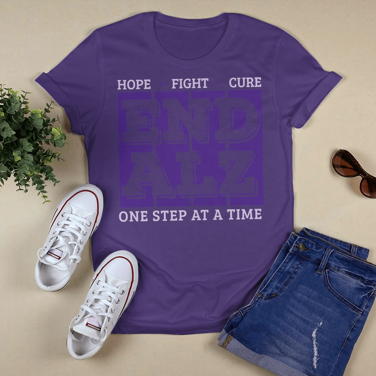 Hope Fight Cure End Alz