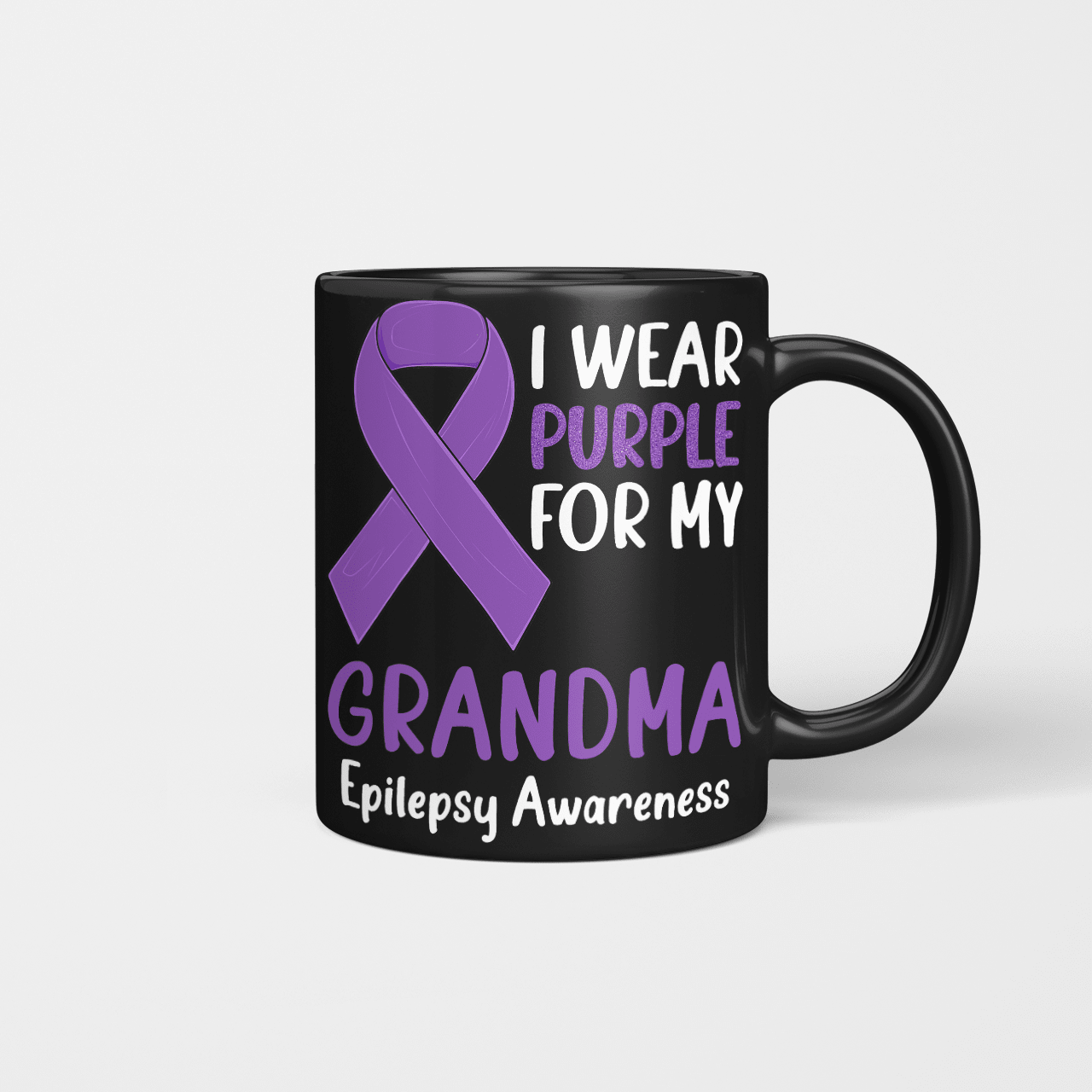 I Wear Purple For My Grandma Epilepsy Awareness 2323