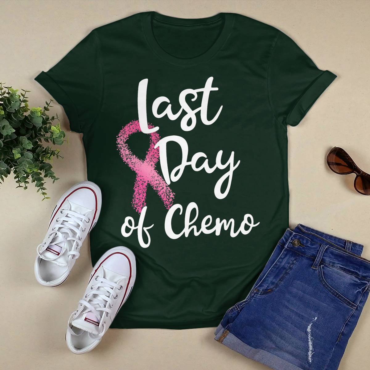 Womens Last Day Of Chemo Gift For Pink Breast Cancer Survivor Brc2344