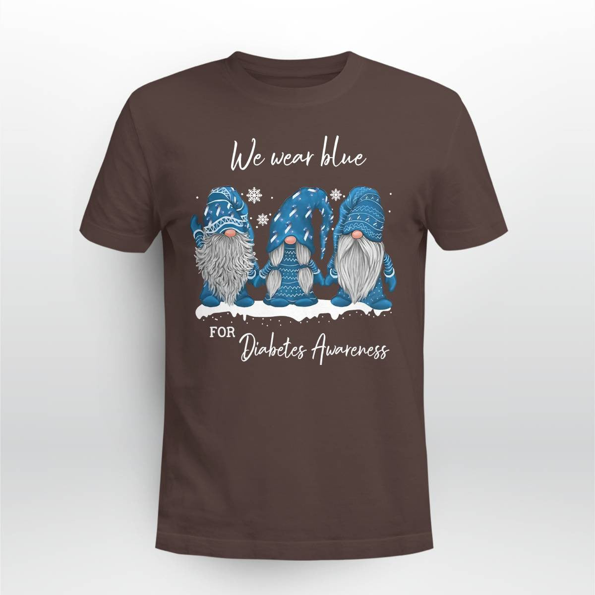 We Wear Blue For Diabetes Awareness Blue Gnome Dab2345