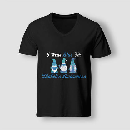 I Wear Blue for Diabetes Awareness Gnomes Dab2345