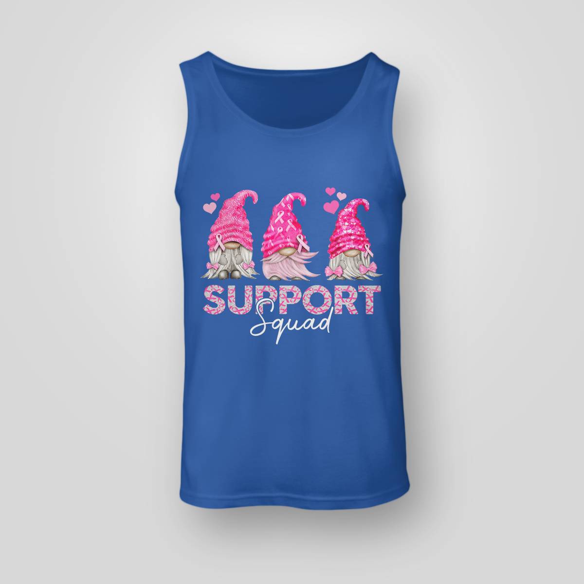 Funny Gnomies Support Squad Breast Cancer Awareness Month Brc2344