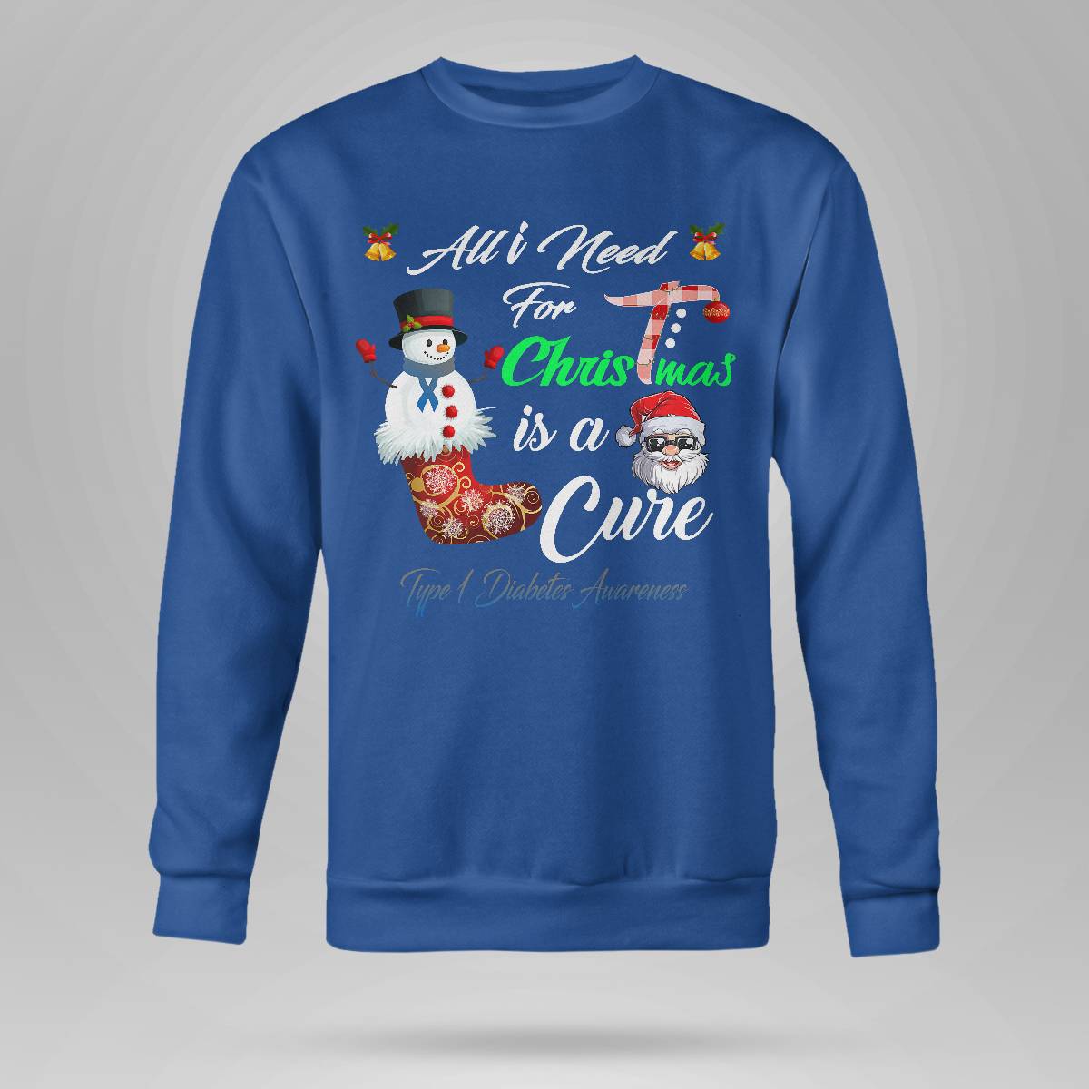 All i Need For Christmas Is A Cure Type 1 Diabetes Awareness Dab2345