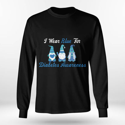 I Wear Blue for Diabetes Awareness Gnomes Dab2345