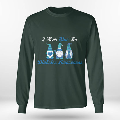 I Wear Blue for Diabetes Awareness Gnomes Dab2345