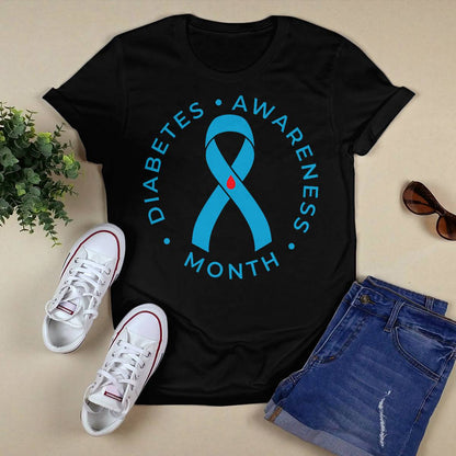 Diabetes Awareness Ribbon Type 1 One Two 2 T1D Dab2345