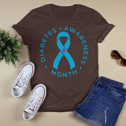 Diabetes Awareness Ribbon Type 1 One Two 2 T1D Dab2345