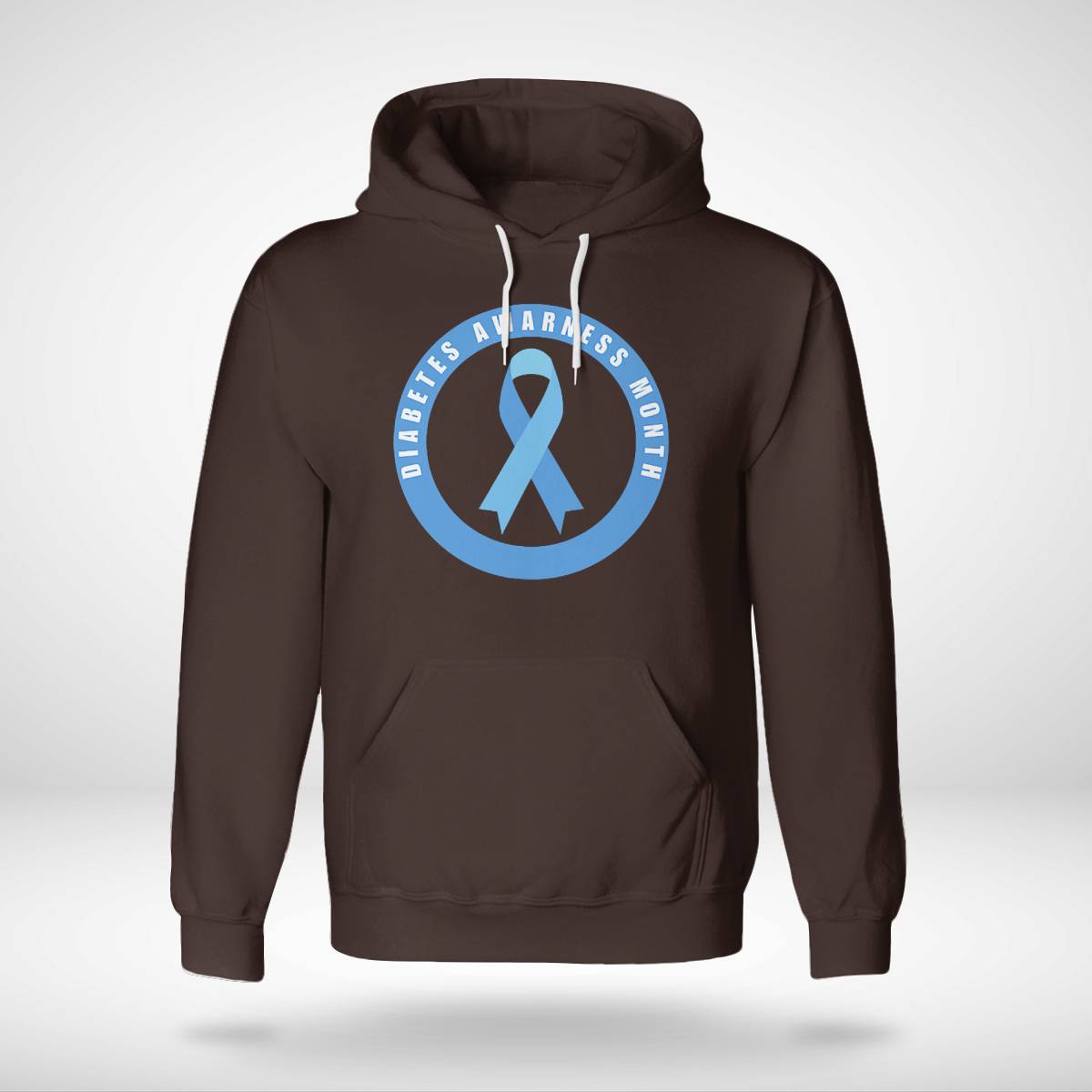 Diabetes Awareness Month Blue Love Ribbon Support T1D T2D Dab2345