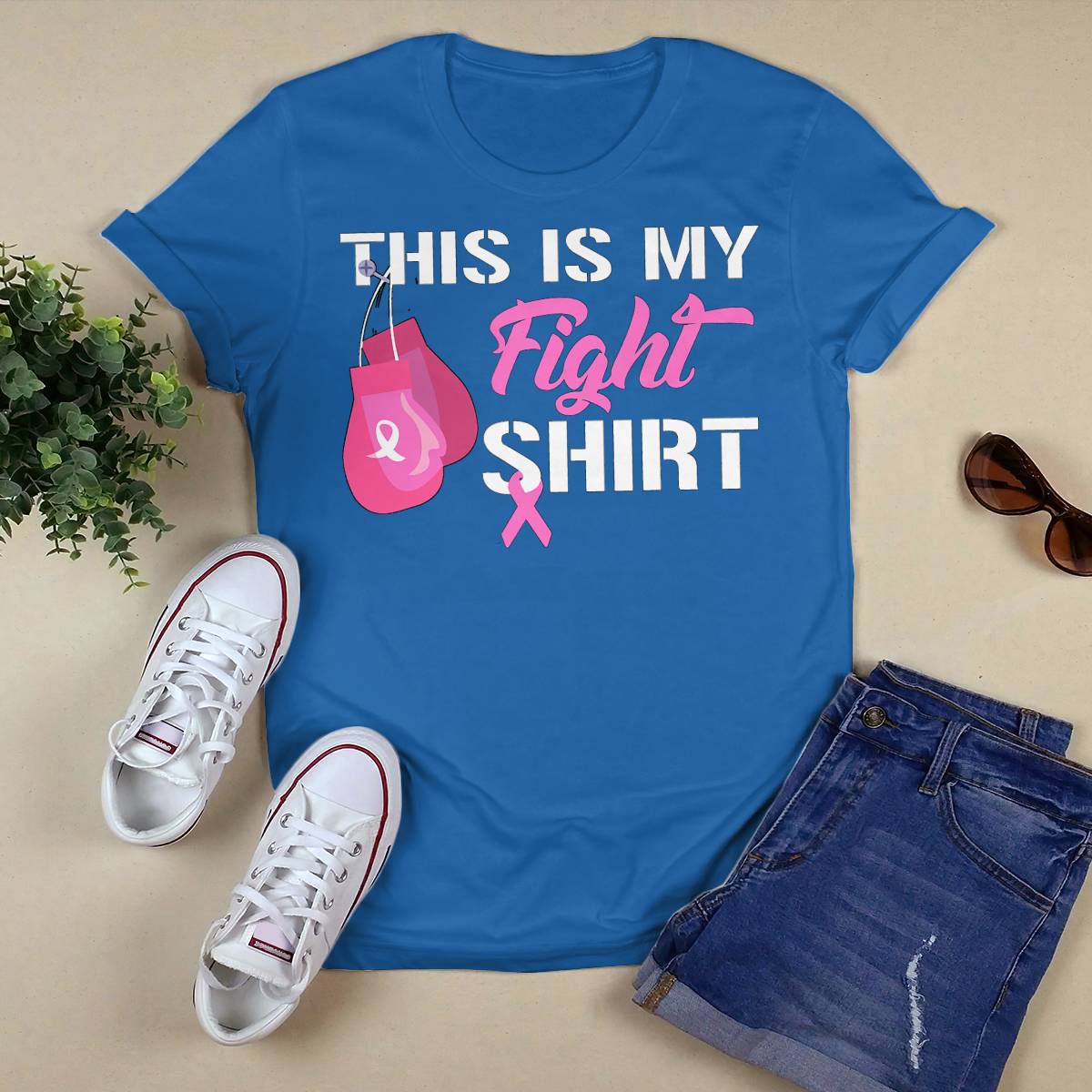 This Is My Fight Breast Cancer Fighter Believe Shirts Brc2344