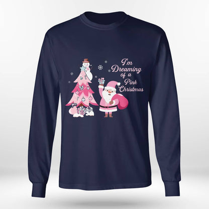 I Am Dreaming Of A Xmas with Pink Santa Christmas Brc2345