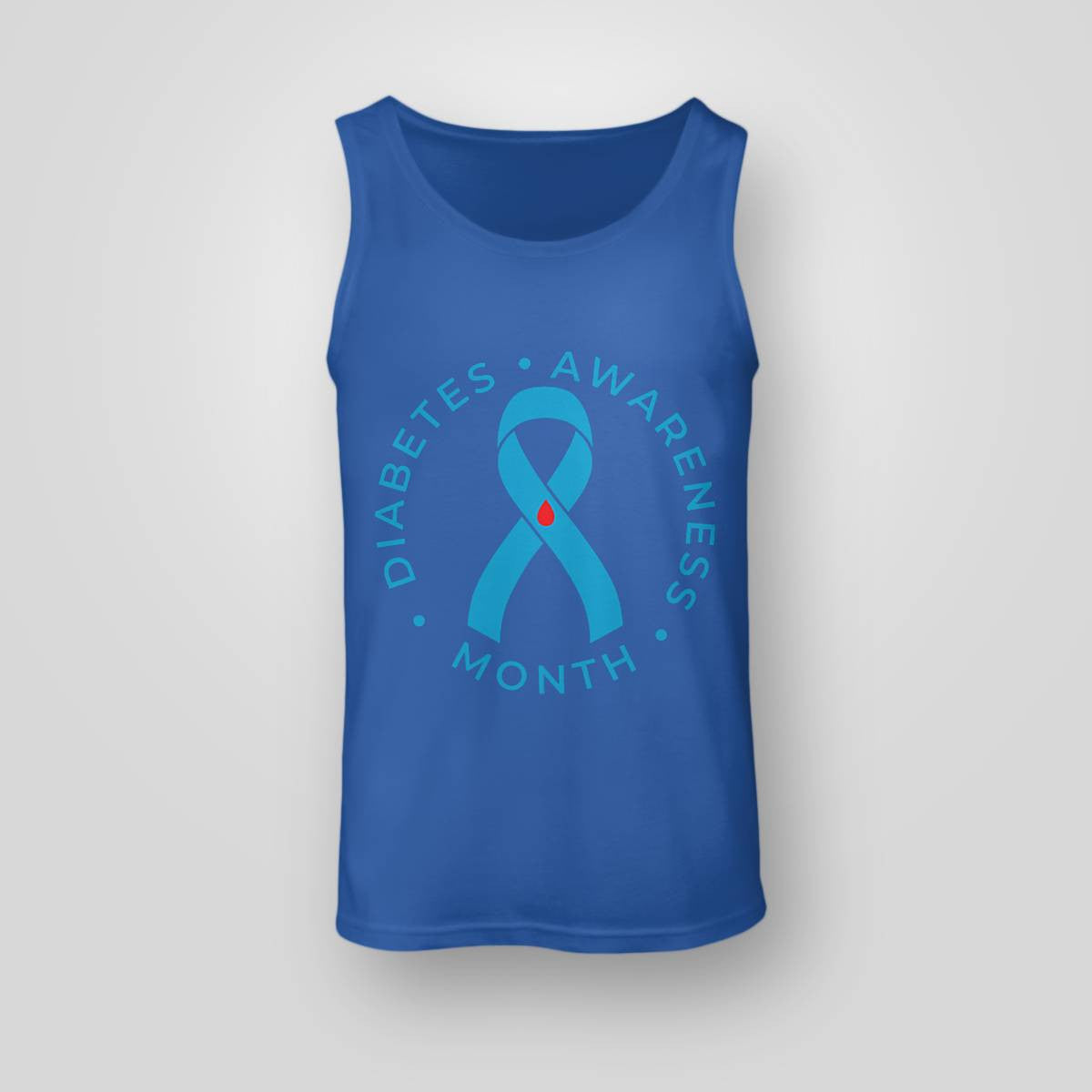 Diabetes Awareness Ribbon Type 1 One Two 2 T1D Dab2345