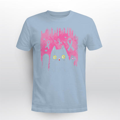 Black Cat 2306 For Cancer Warriorr,Breast Cancer Support Shirt, Breast Cancer Awareness Gift
