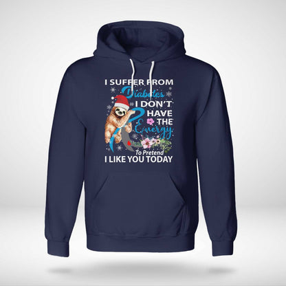 Diabetes Sloth Christmas Awareness Dab2345