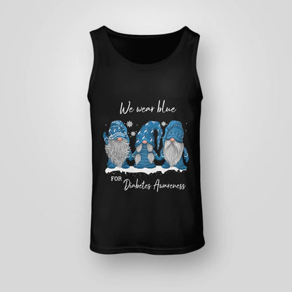 We Wear Blue For Diabetes Awareness Blue Gnome Dab2345