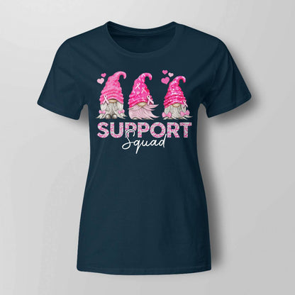 Funny Gnomies Support Squad Breast Cancer Awareness Month Brc2344
